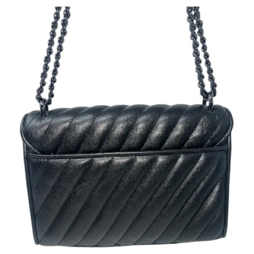 Michael Kors Rose Quilted Shoulder Bag‎ Black Medium